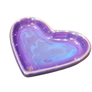 Kendra Scott Iridescent Decorative Heart Ring Dish- Purple